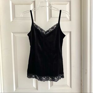 Nobo No Boundaries Black Velvet Tank Top